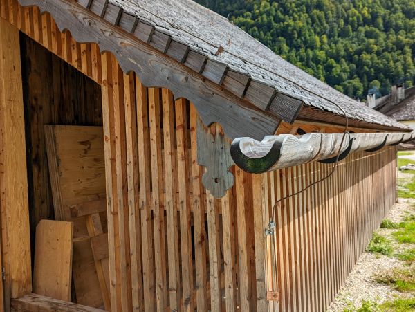 Wood Gutter Installation in Powell